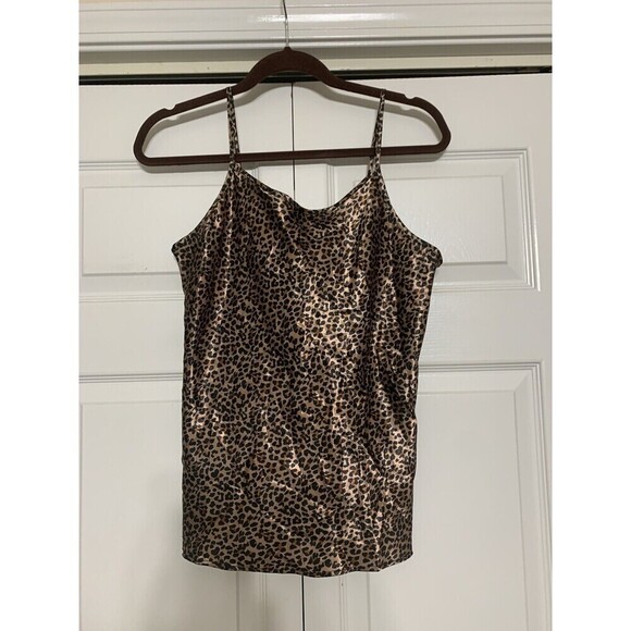 NWT Emme Jordan Animal Leopard Print Cami Top / Tank Whimsygoth Size L (FF13) - Picture 3 of 6